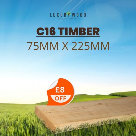 C16 TIMBER 75mm x 225mm